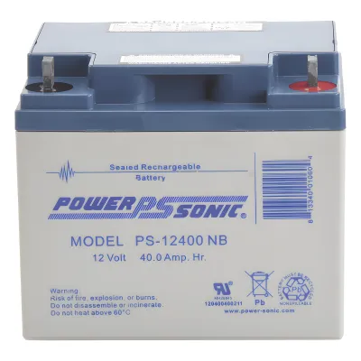 Batería 12V, 40AH, Para Respaldo, Tecnologías AGM/VRLA, 5 Años Vida Útil, Terminales NB, Reconocida UL