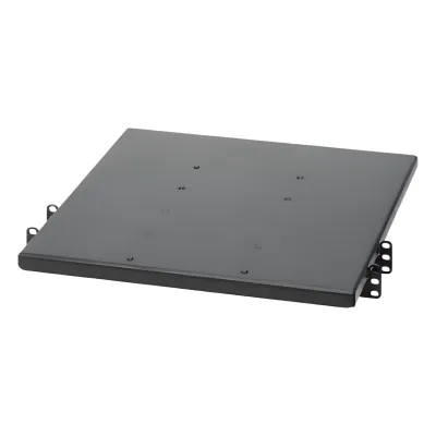 Charola de Doble Fijación en Rack de 2 Postes, 635 mm de Profundidad, y Soporte de Peso de 113 Kg, 1 UR, Color Negro