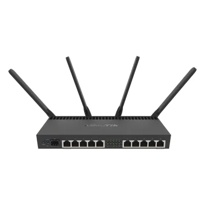 Router con Wi-Fi 4x4 MU-MIMO, hasta 2 watts de potencia, antenas de 3 dBi, 10 puertos Gigabit, 1 Puerto SFP+