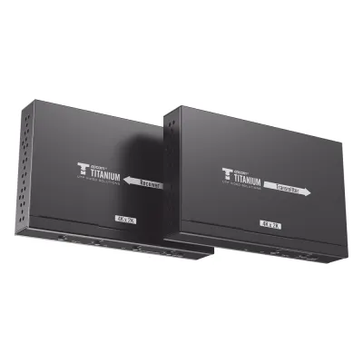 Kit Extensor MATRICIAL HDMI para distancias de 120 metros | Resolución 4K @ 30Hz | Cat6 | Soporta 100 TX de entrada e Ilimitados RX en la salida | Control por PC, Control Remoto y Botón | Compatible con Switch IGMP.