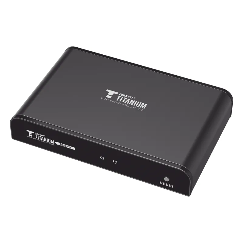 Receptor Compatible para Kits TT-383PRO4.0 / Resolución 1080P@60Hz / Cat 5e/6 / Distancia de 120 m / Control IR / Protocolo HDbitT / Compatible con Switch Gigabit .