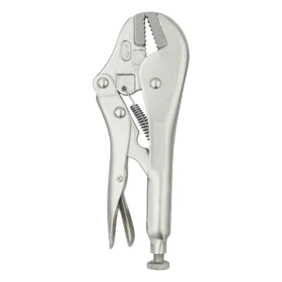 Pinza Perra Ajustable de Mordaza recta 10”. Acero CR-V.