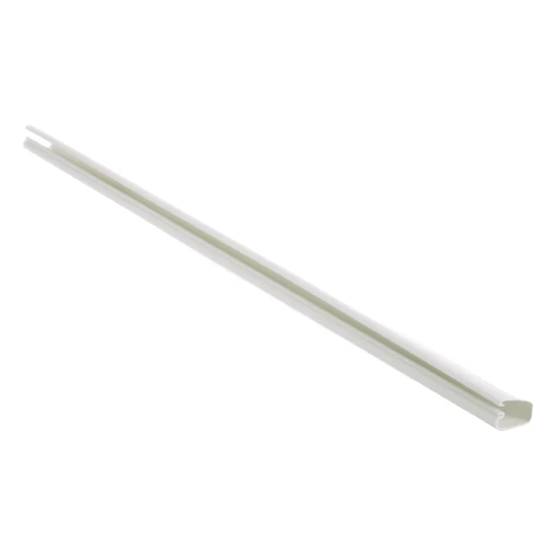 Canaleta LD5 de PVC rígido, con cinta adhesiva para instalación sin herramientas, 26 x 15 x 1828.8 mm, Color Blanco