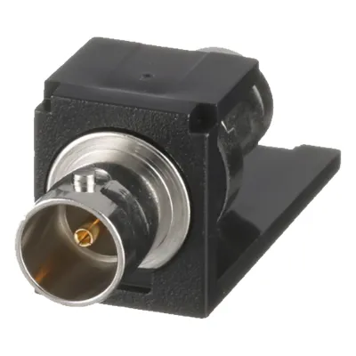 Módulo Acoplador Coaxial Tipo BNC, Mini-Com, de 75 Ohms, Color Negro