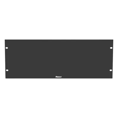 Tapa Ciega Para Rack Estándar de 19in, Plano, de Acero, 4UR, Color Negro