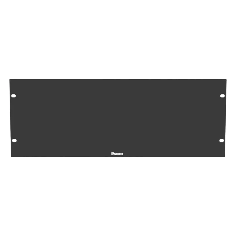 Tapa Ciega Para Rack Estándar de 19in, Plano, de Acero, 4UR, Color Negro