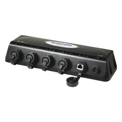 Switch Expansor de Red GMS 10 / 5 Puertos 100 MB / Garmin Marine Network / Plug-and-Play / Conexiones Selladas para Ambiente Marino