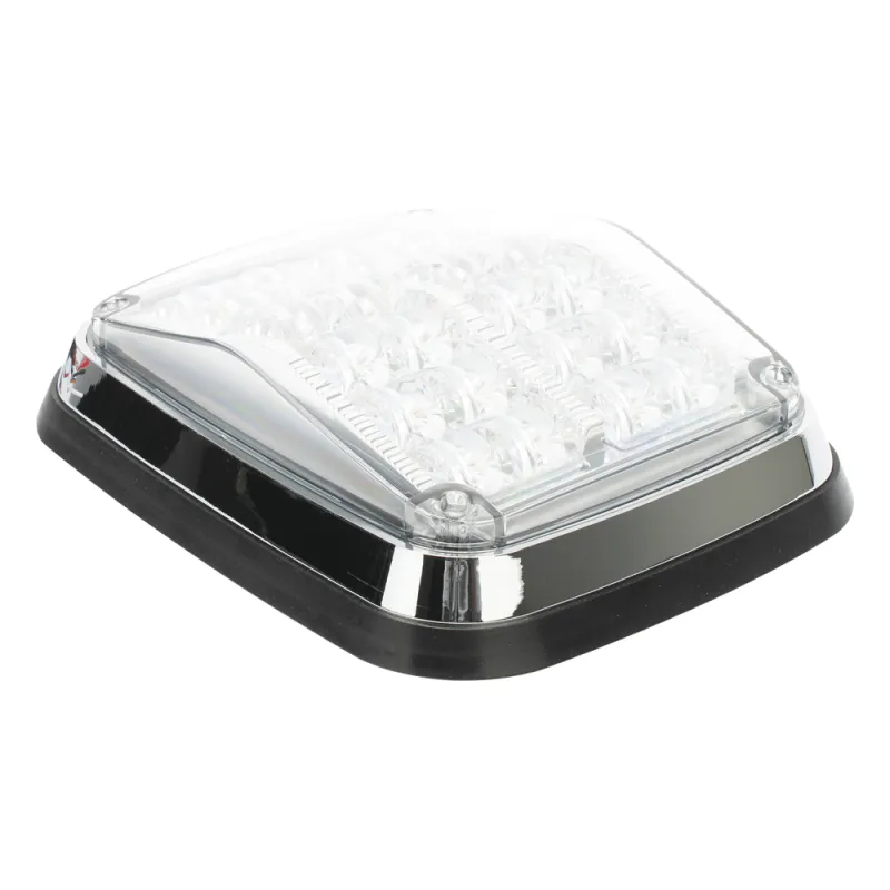 Luz de advertencia de 8 X 6", Color Claro, SAE, IP67, Ideal para Ambulancias
