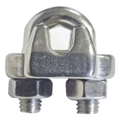 Nudo/ Perro/ Abrazadera Acero Forjado para Cable de 3/16", Acero Inoxidable.