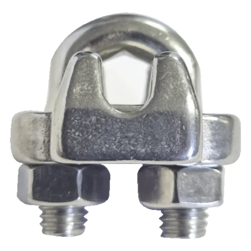 Nudo/ Perro/ Abrazadera Acero Forjado para Cable de 3/16", Acero Inoxidable.
