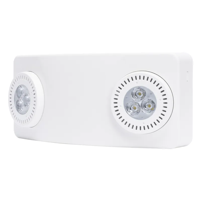 Luz de Emergencia Dual LED / 520 lúmenes / Uso Rudo / Cubierta ABS UL 5VA / Batería 9.6V 3Ah / 90 min Autonomía / Montaje Pared o Techo