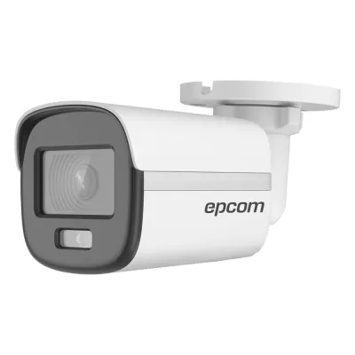 [ColorVu] Bala TURBOHD 3K (5 Megapixel) / Lente 2.8 mm / Micrófono Integrado / Imagen a Color 24/7 / Luz Blanca 20 mts / Exterior IP67 / dWDR / 4 Tecnologías / Metal