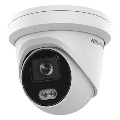Turret IP 4 Megapixel / Imagen a color 24/7 / Lente 4 mm / Luz Blanca 40 mts / Exterior IP67 / Micrófono Integrado / WDR 120 dB / Audio y Alarma / Onvif / MicroSD