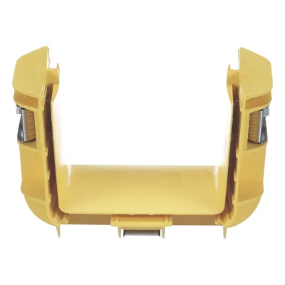 Union Recta "Cople", Para Canaleta FiberRunner™ 4X4, Color Amarillo