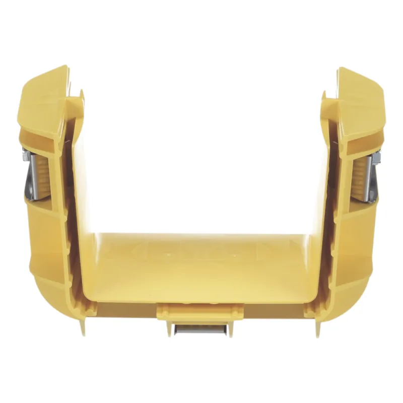 Union Recta "Cople", Para Canaleta FiberRunner™ 4X4, Color Amarillo