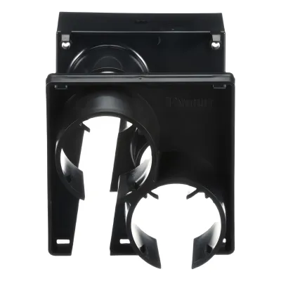 Tapa con 2 Salida a Tubo Corrugado de 1.5in (38mm), Para uso con Canaletas 4X4 FiberRunner™, Color Negro