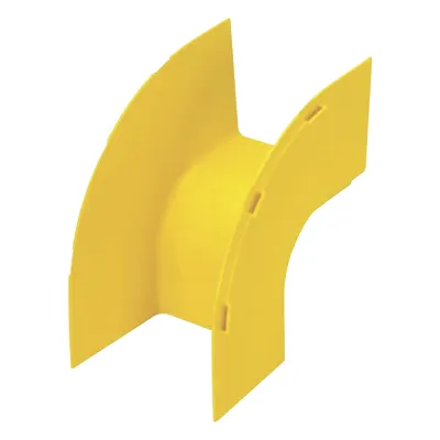 Bajada Vertical Exterior de 90º, Para uso con Canaletas 4X4 FiberRunner™, Color Amarillo