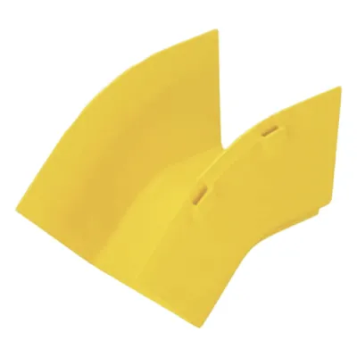 Bajada Vertical Exterior de 45º sin Tapa, Para uso con Canaletas 4X4 FiberRunner™, Color Amarillo