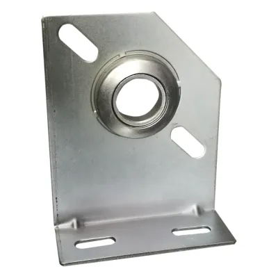 Soporte balero central para puertas de garage.