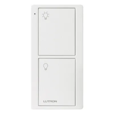 Control remoto inalámbrico Pico de 2 botones para encender y apagar, compatible con Caseta, RA2 y RadioRA2