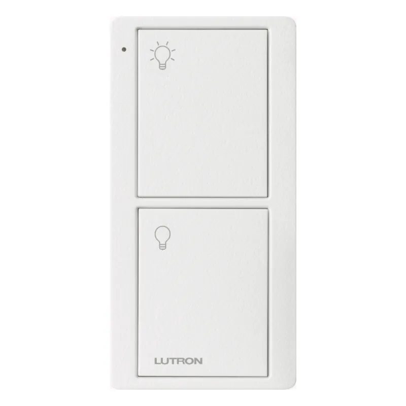 Control remoto inalámbrico Pico de 2 botones para encender y apagar, compatible con Caseta, RA2 y RadioRA2