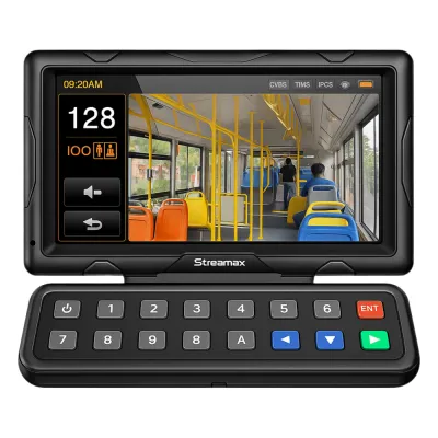 Panel de control dáctilar multifuncional con monitor de 7" para MDVR móvil Streamax