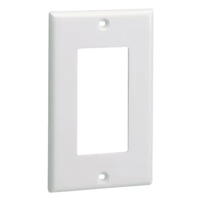 Placa de Pared Frontal Estándar GFCI, Material ABS, Color Blanco