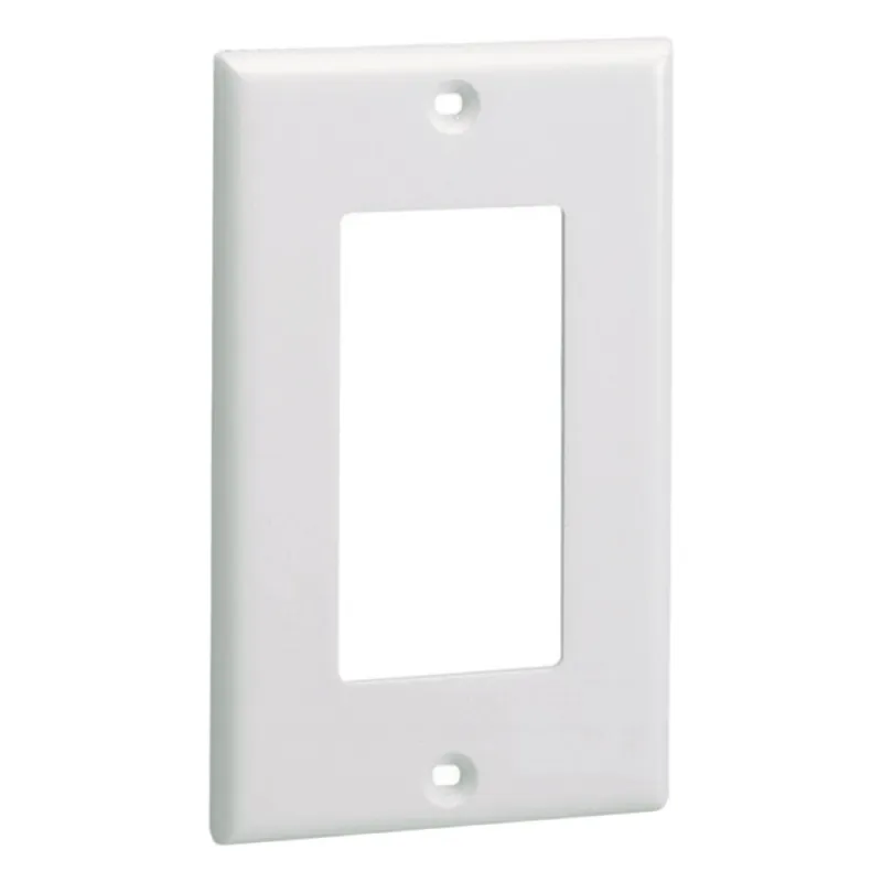 Placa de Pared Frontal Estándar GFCI, Material ABS, Color Blanco