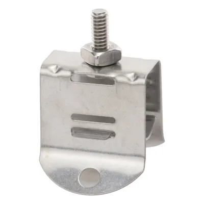 Sujetador de Doble Click para Cable Coaxial de 1/2 Pulgada Paquete de 10 Piezas
