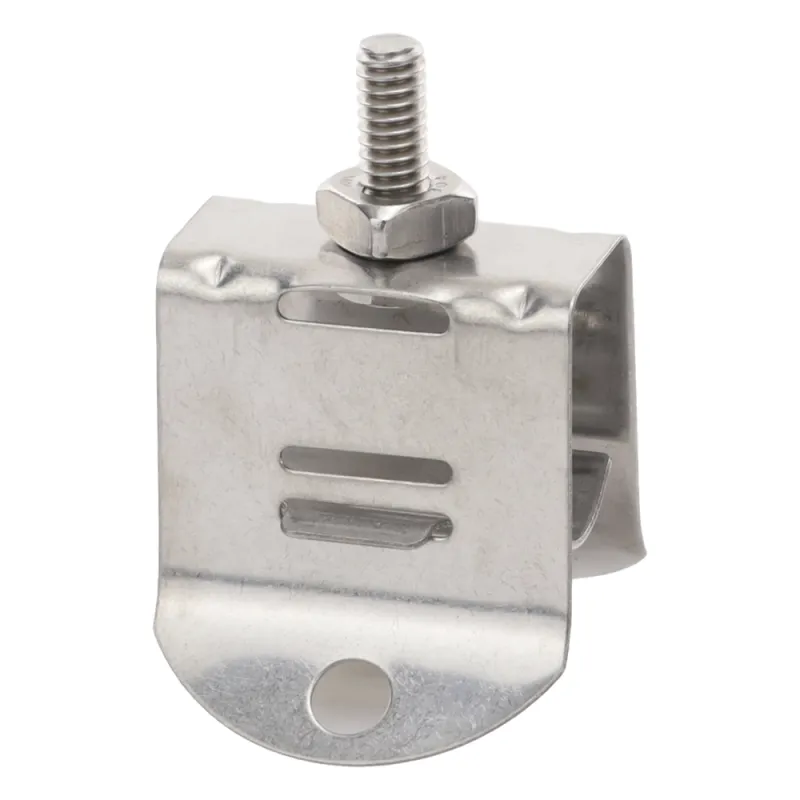 Sujetador de Doble Click para Cable Coaxial de 1/2 Pulgada Paquete de 10 Piezas