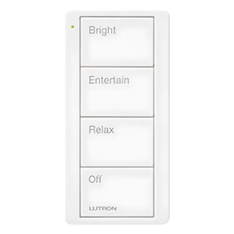 Control remoto inalámbrico Pico de 4 botones para escenas predefinidas, blanco