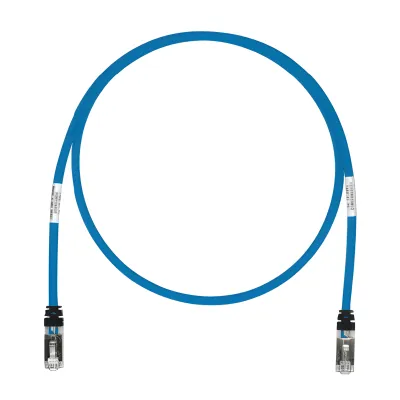 Patch Cord Cat6A, Blindado S/FTP, CM/LS0H, 7.62 Metros (25 Pies), Color Azul