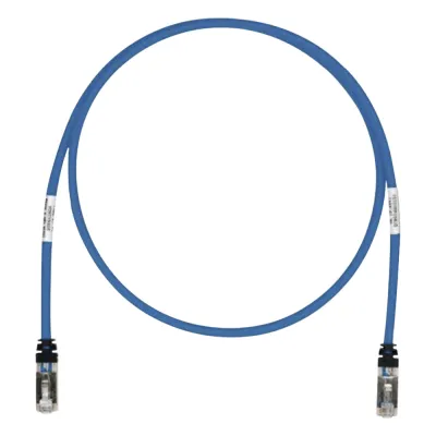 Patch Cord Cat6A, Blindado S/FTP, CM/LS0H, 0.61 Metros (2 Pies), Color Azul