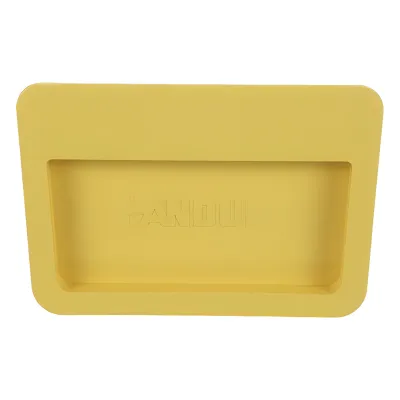 Tapa Final Para Canaletas FiberRunner™ 6x4, de Instalación a Presión, Color Amarillo
