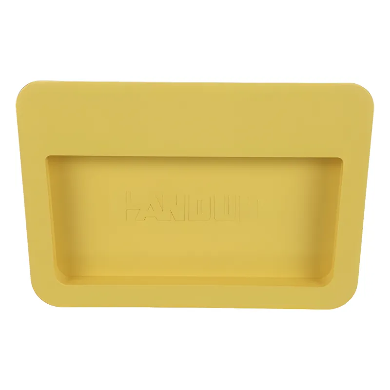 Tapa Final Para Canaletas FiberRunner™ 6x4, de Instalación a Presión, Color Amarillo