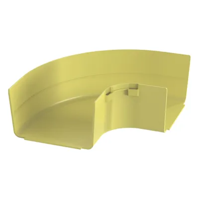 Ángulo Recto a 90º Horizontal, Para Canaletas FiberRunner™ 6X4, Color Amarillo
