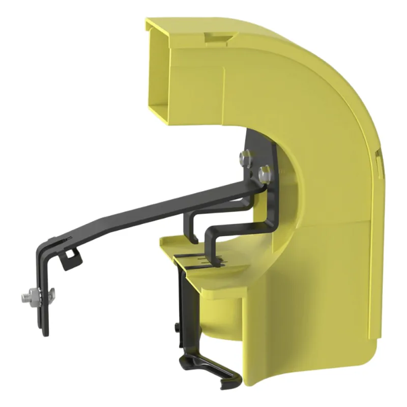 Bajada Para Canaleta FiberRunner™, Uso con Medidas 4x4, 6X4, 12X4, o 24X12, Con Reducción a 2X2, Color Amarillo