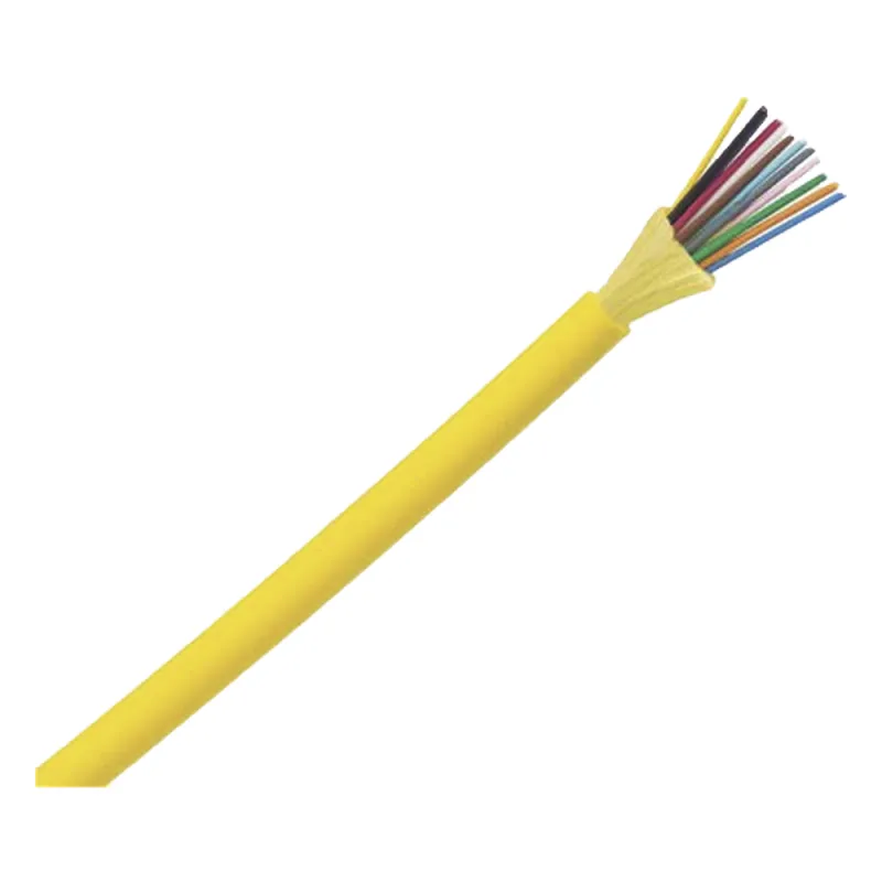 Cable de Fibra Óptica de 12 Hilos, Monomodo OS2 9/125, Interior, Tight Buffer 900um, No Conductiva (Dieléctrica), OFNP (Plenum), Precio Por Metro
