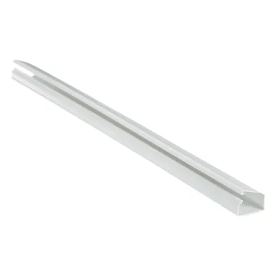 Canaleta LD10 de PVC rígido, con cinta adhesiva para instalación sin herramientas, de 38.4 x 24 x 1828.8 mm, Color Blanco