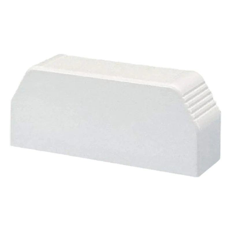 Tapa final, para uso con canaleta T70, Material PVC Rígido, Color Blanco