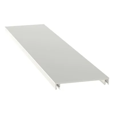 Cubierta para canaleta T-70, de PVC rígido, 70.1 x 9.1 x 1828.8 mm, Color Blanco