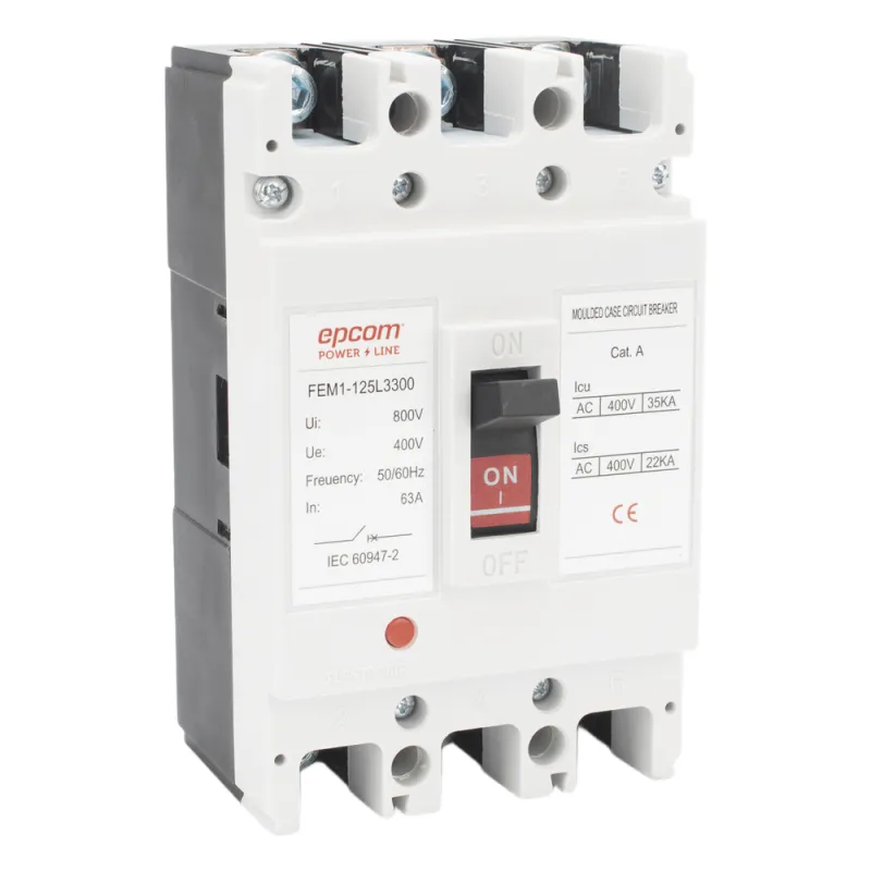 Protección Térmica/ Interruptor 3P, 100A, Corriente Alterna 690 V CA Trifásica.