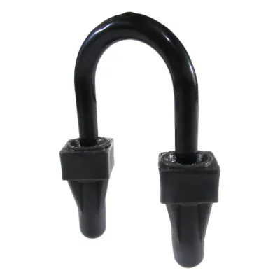 Abrazadera U de Pata Larga con Recubrimiento de PVC para Tubo de 3/4" (19 mm).