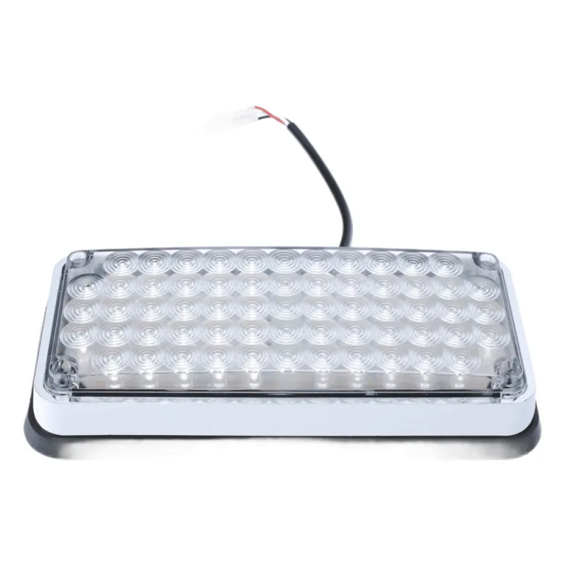 Luz de Advertencia de 7X3", Bicolor Rojo/Claro, Ideal para Ambulancias