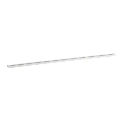 Canaleta LD3 de PVC rígido, con cinta adhesiva para instalación sin herramientas, 19.6 x 12 x 1828.8 mm, Color Blanco