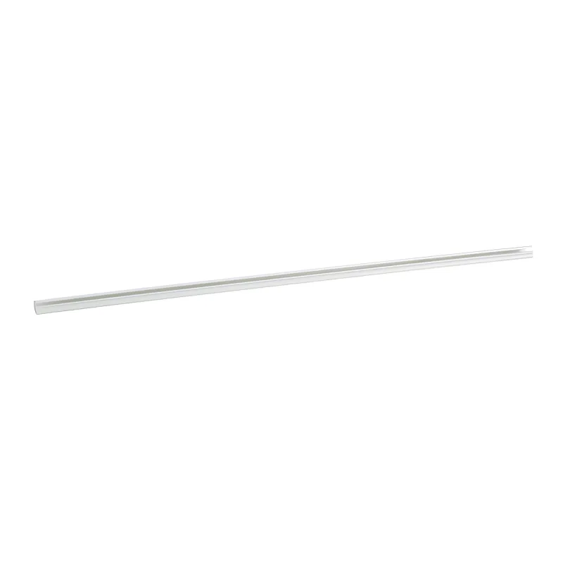Canaleta LD3 de PVC rígido, con cinta adhesiva para instalación sin herramientas, 19.6 x 12 x 1828.8 mm, Color Blanco