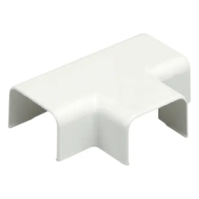 Accesorio en "T", para uso con canaleta LD10, material ABS, Color Blanco
