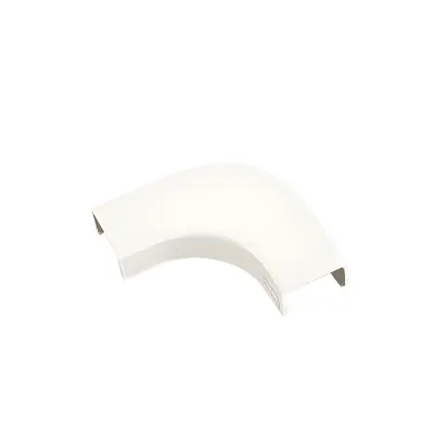 Curva de radio controlado, para uso con canaleta LD10, material ABS, Color Blanco