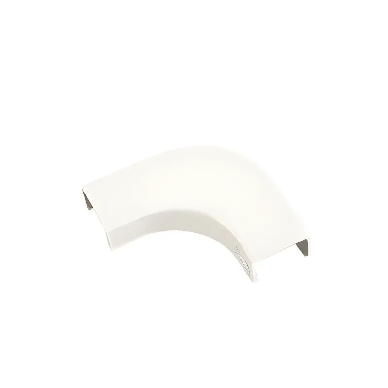 Curva de radio controlado, para uso con canaleta LD10, material ABS, Color Blanco