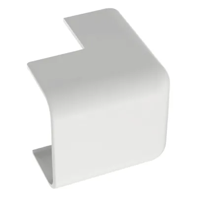 Esquinero exterior, para uso con canaleta LD10, material ABS, Color Blanco